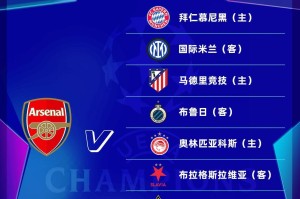 阿森纳欧冠赛程：第3轮战马竞，第5轮主场战拜仁，第7轮客战国米